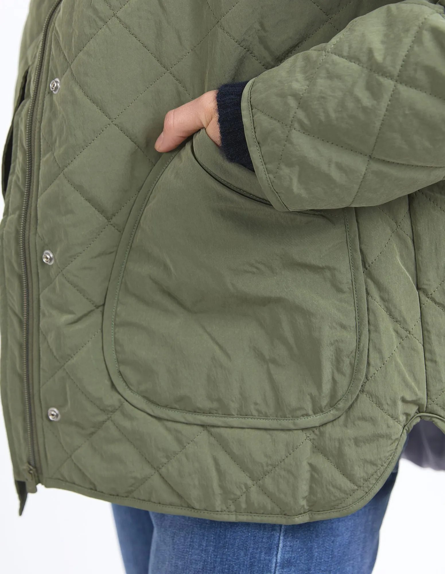 Miley Quilted Jacket - Clover