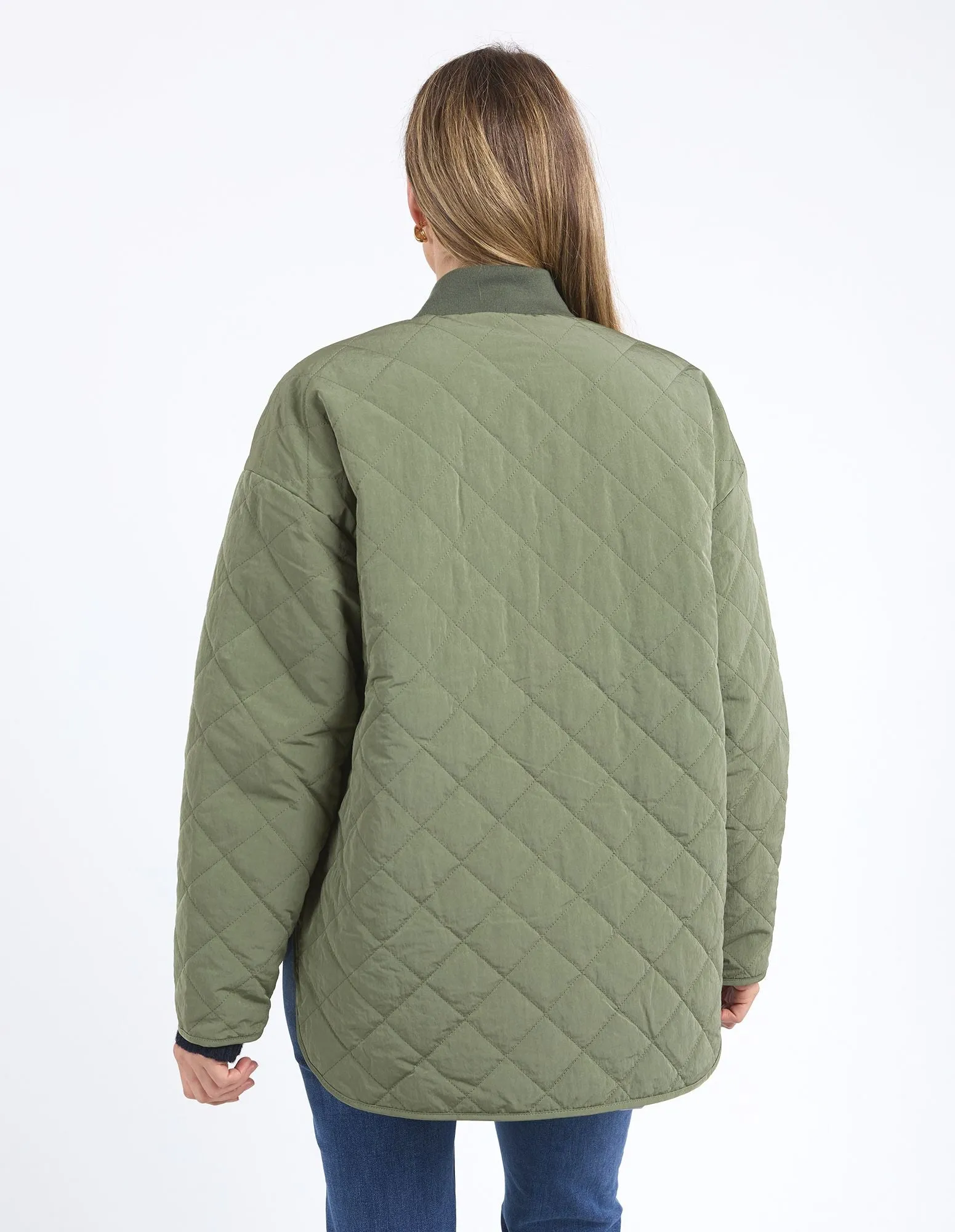 Miley Quilted Jacket - Clover