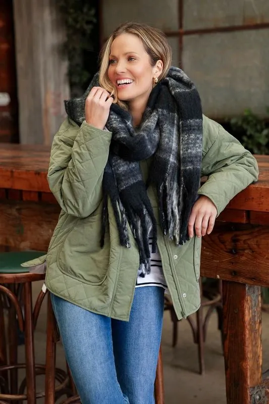 Miley Quilted Jacket - Clover