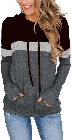 MixShe Womens Fall Fashion 2024 Long Sleeve Shirts for Women Tops Trendy Sweatshirts Hoodies Fashion Outfits Clothes Ladies Casual Tunics Black Gray