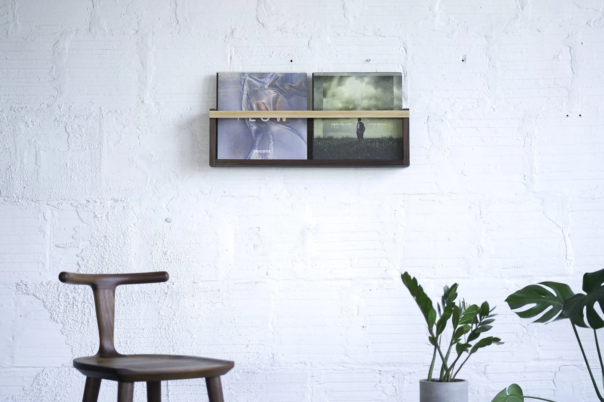 Modern Magazine & Vinyl Wall Rack