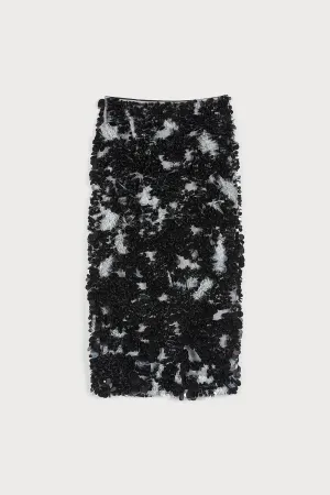 MONOCHROME SEQUIN SKIRT