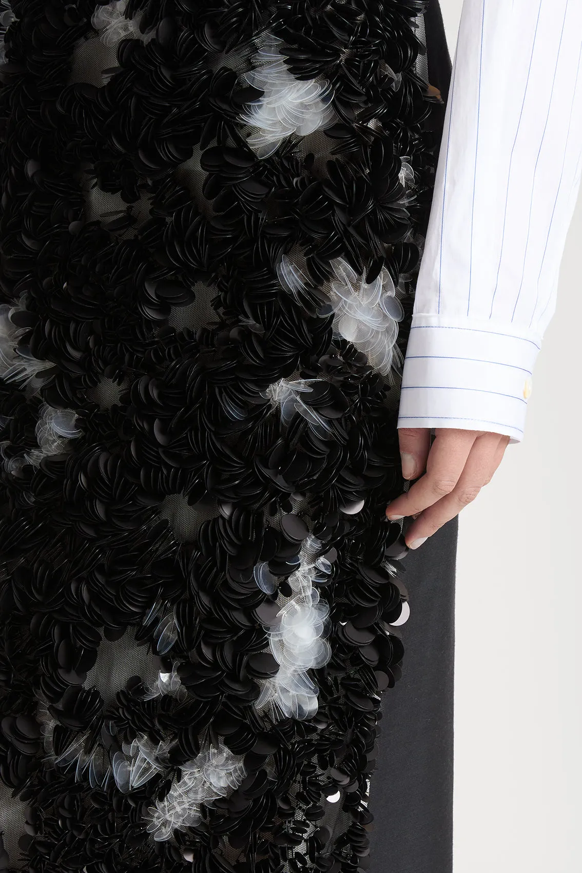 MONOCHROME SEQUIN SKIRT