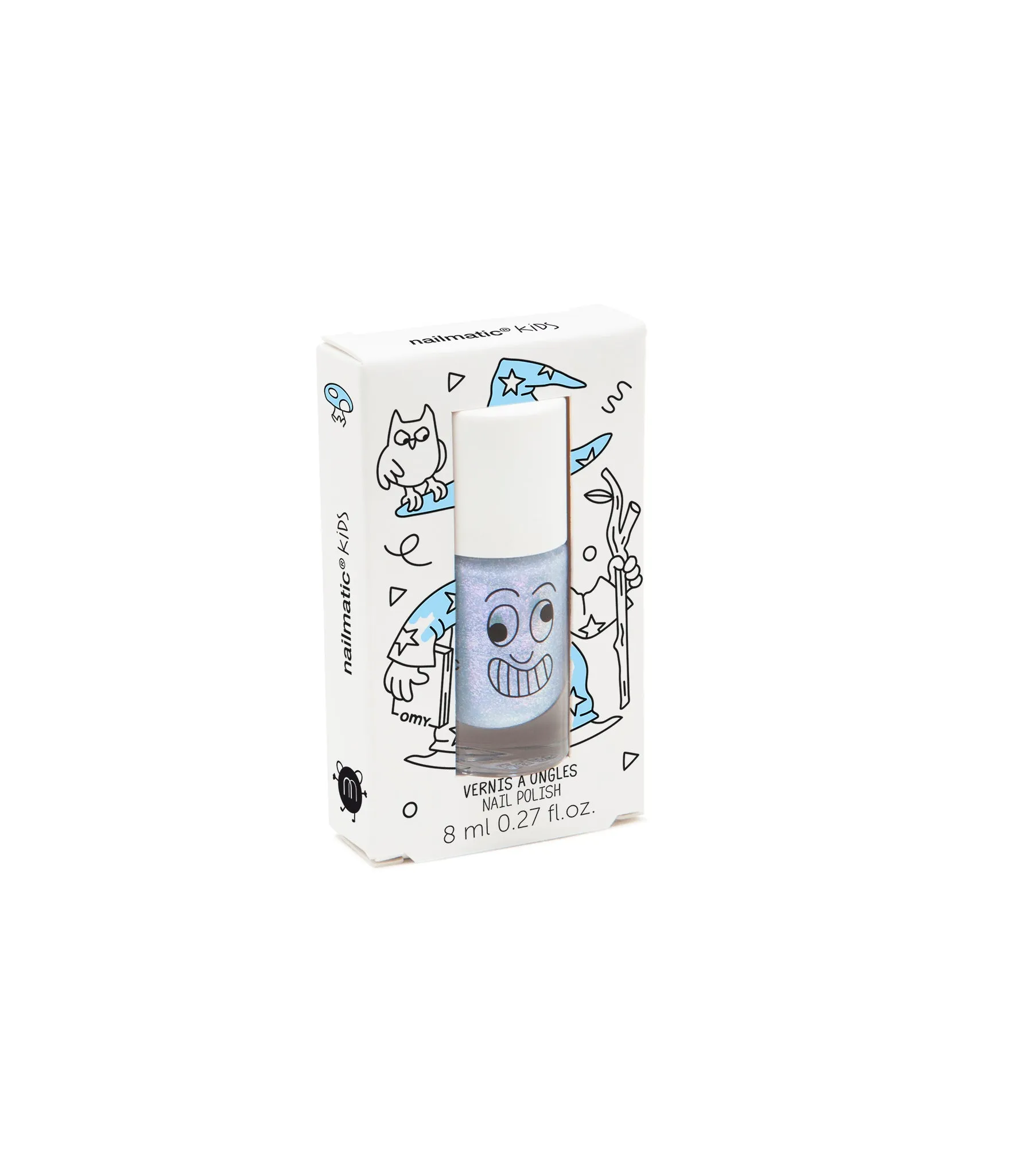 Nailmatic Washable Nail Polish - Merlin Pearly Blue