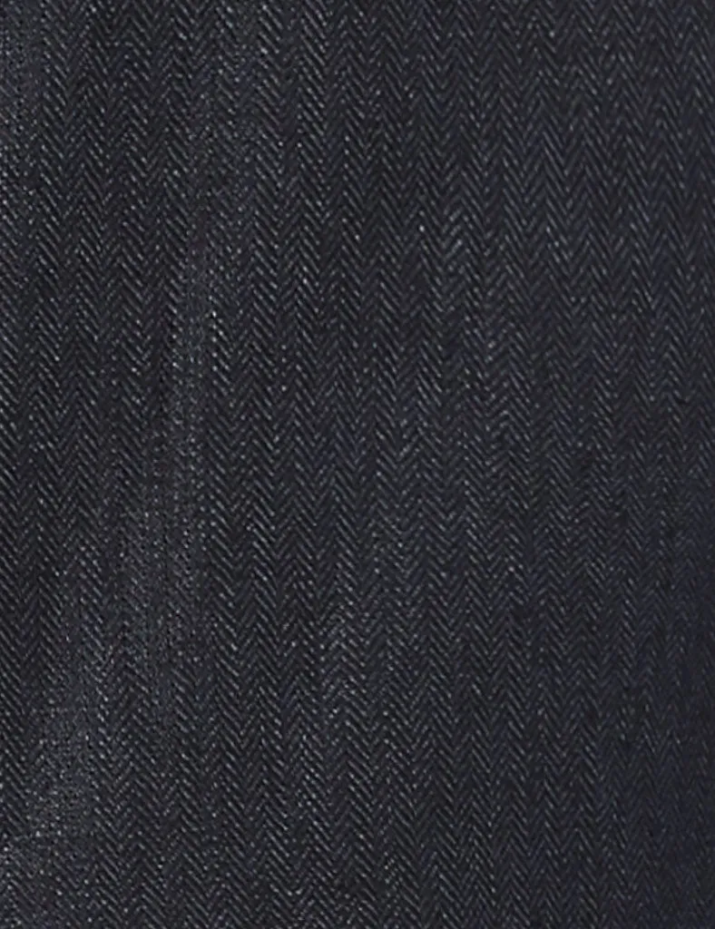 Navy Herringbone Linen Jacket