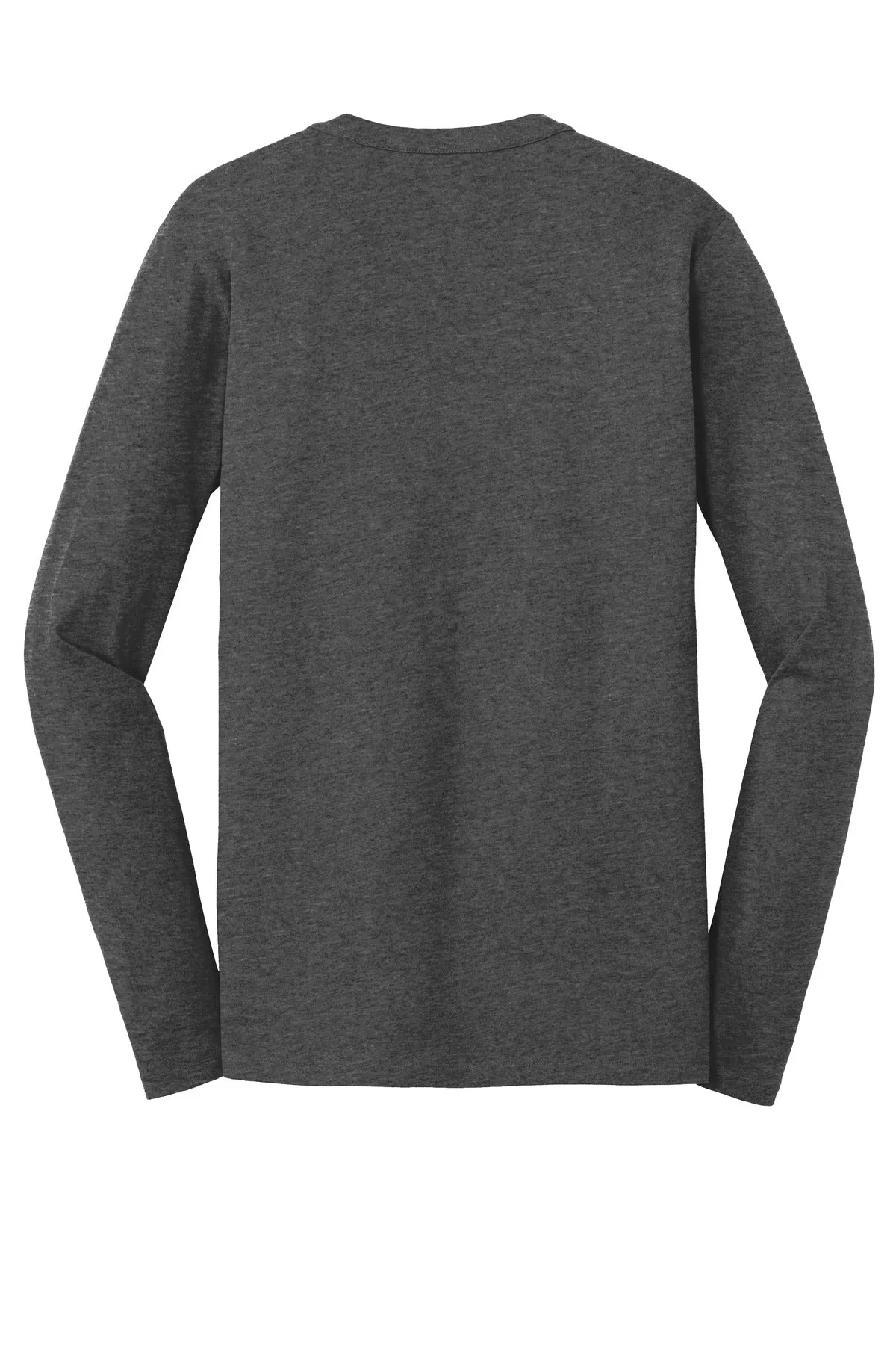 New Era  Heritage Blend Long Sleeve Crew Tee. NEA102 Black Heather