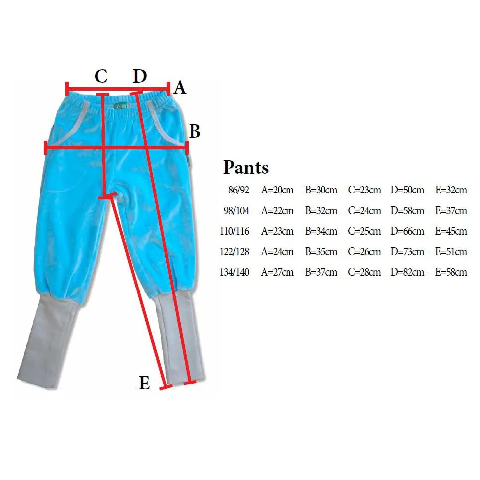NEW Grey Velour Pants With Long Rib