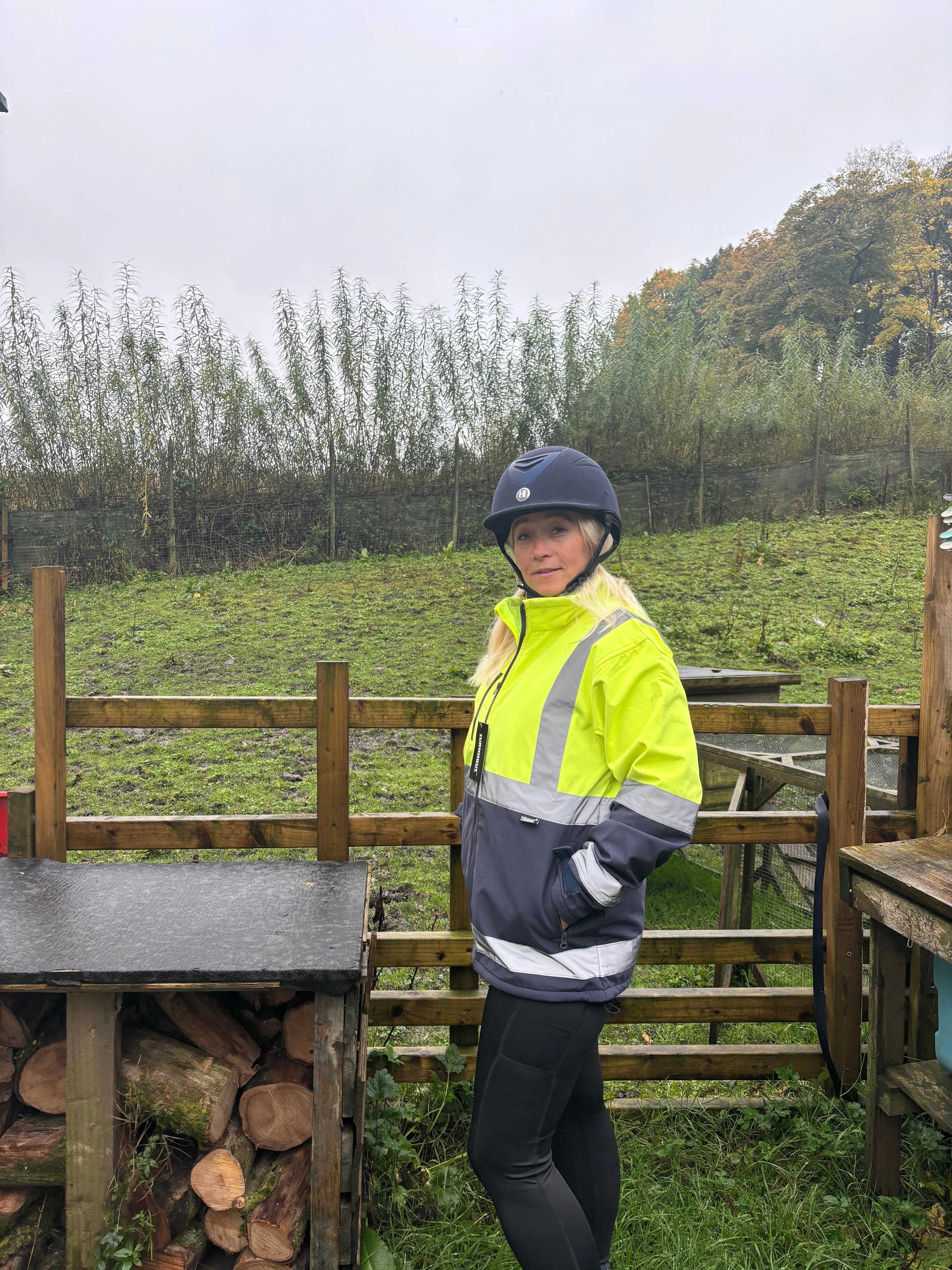 New hi vis neoprene coats in yellow and navy size 10-22🤍