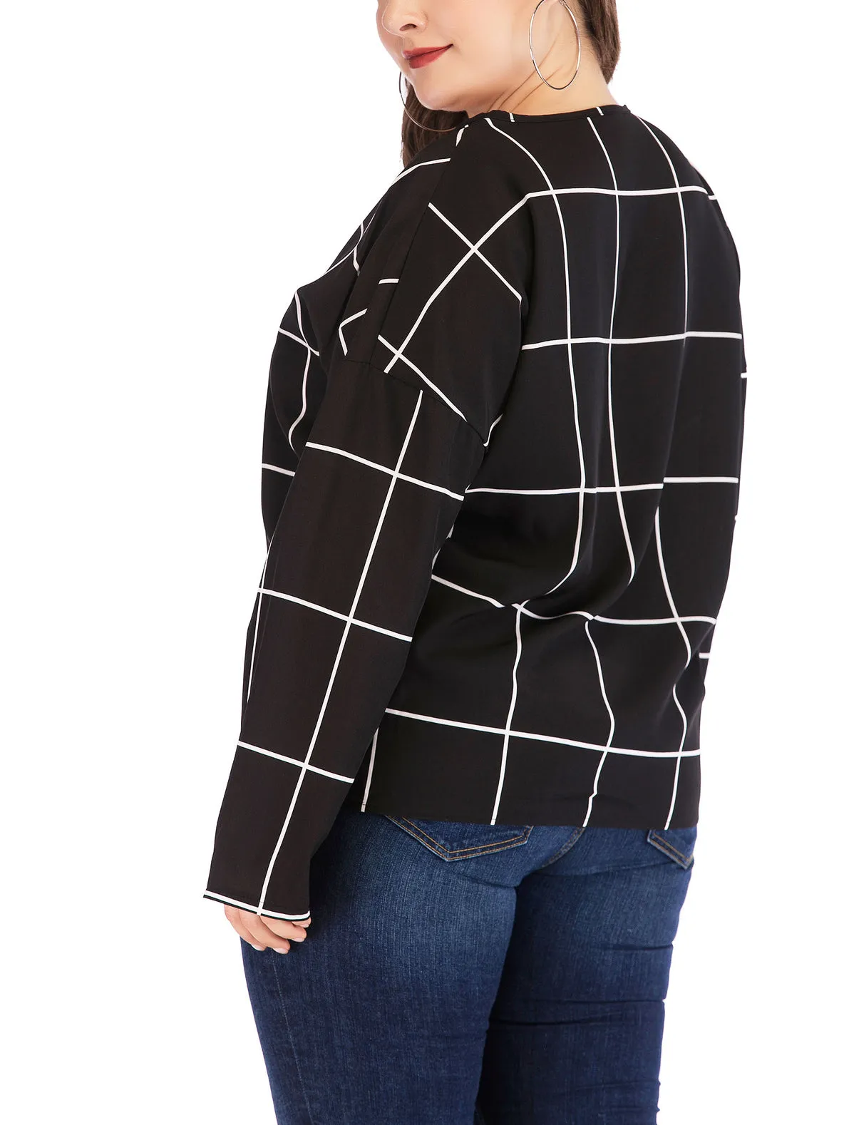 New Large Size Women's Long-sleeved T-shirt