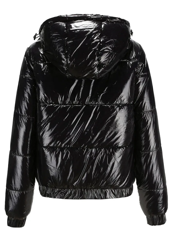 New Winter Keep Warm Hooded Solid Women Zipper Cotton Coats