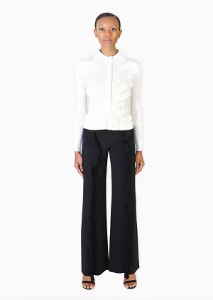 Nicolette - Elegant Womens Tiered Ruffle Top