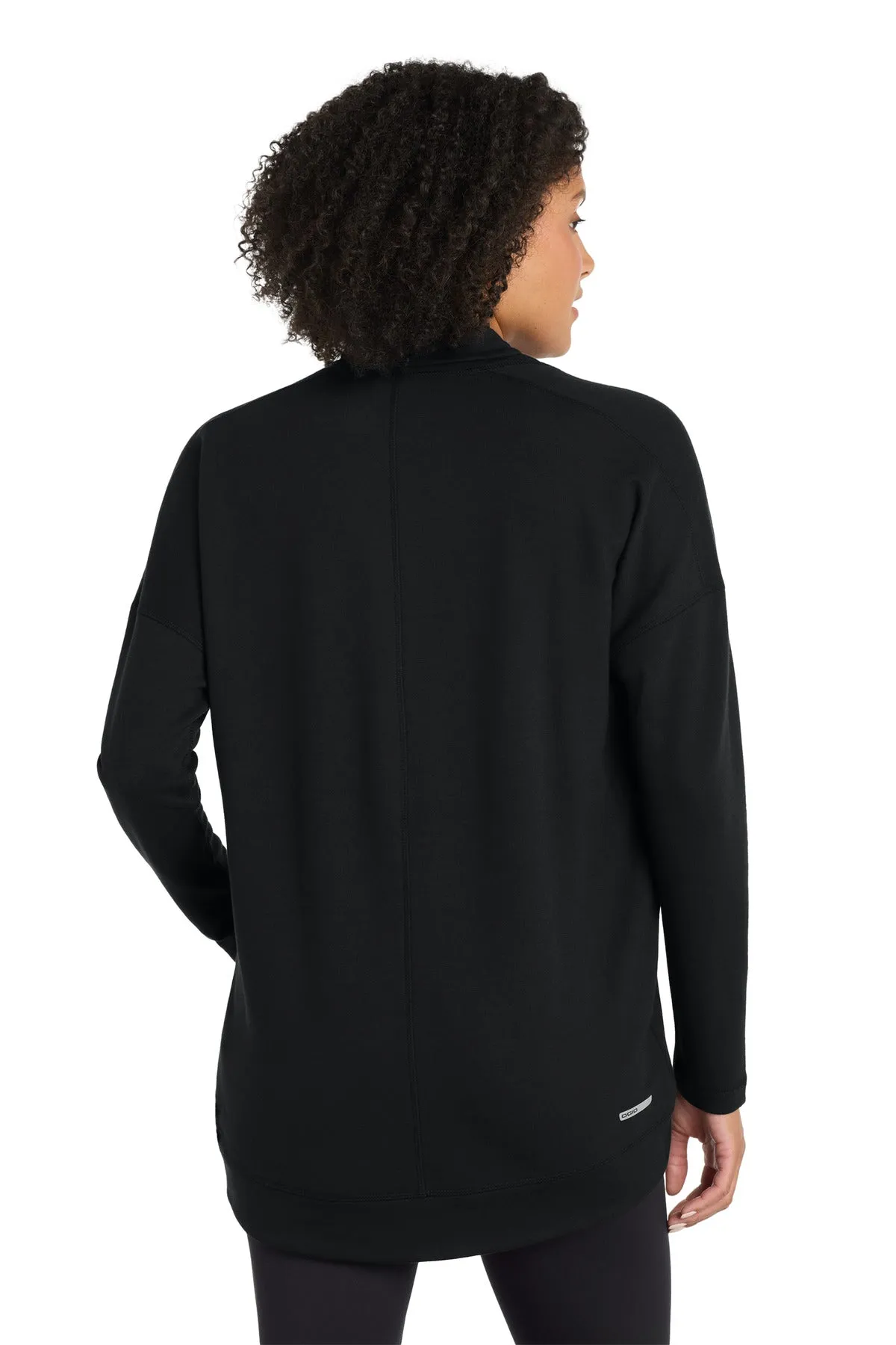 OGIO Women's Luuma Cocoon Fleece. LOG811 Blacktop