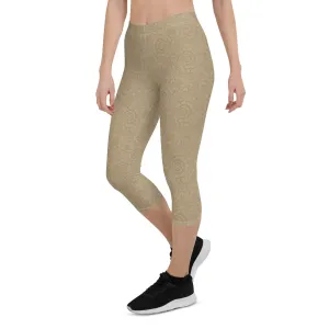 Ornate Rococo Patterned Capris