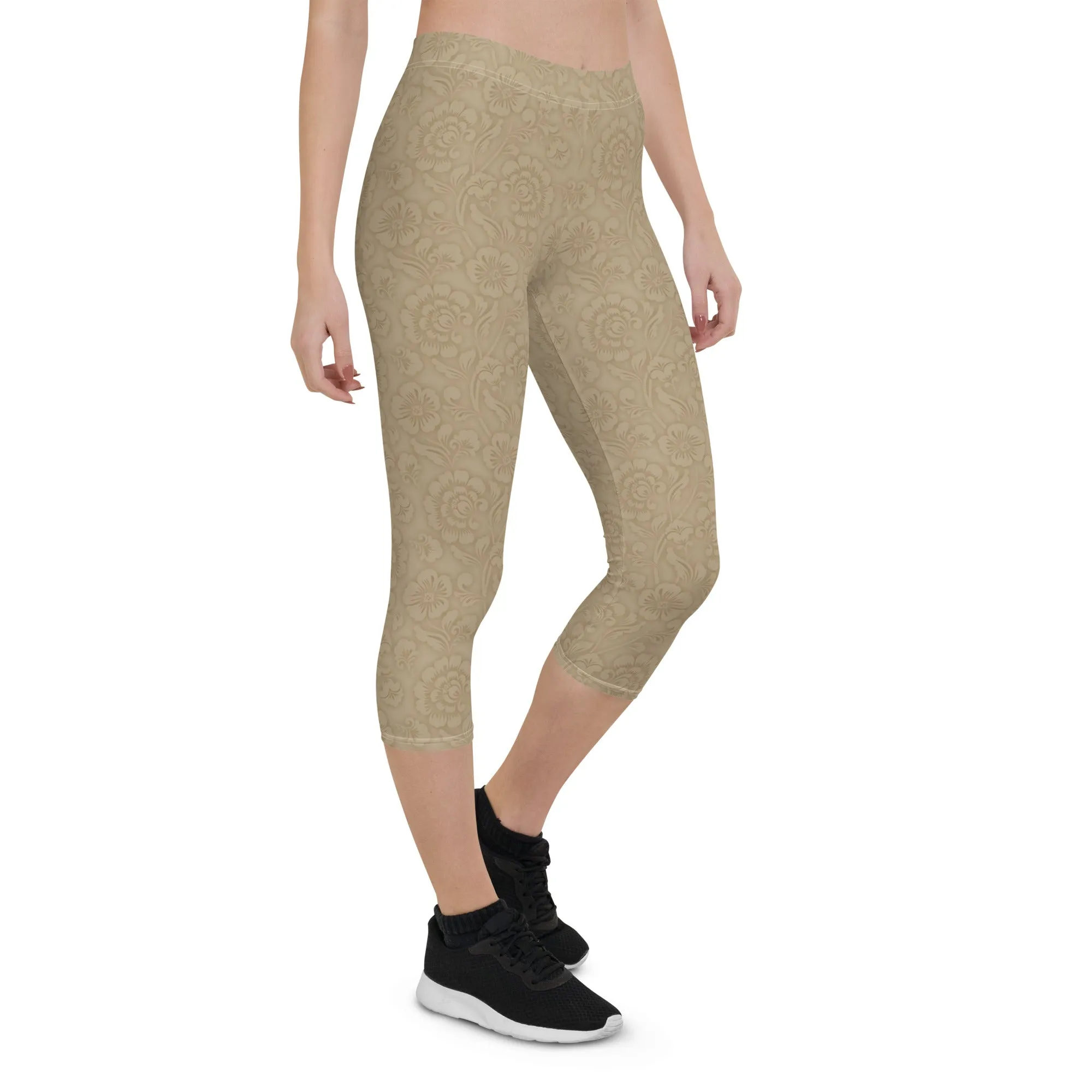 Ornate Rococo Patterned Capris