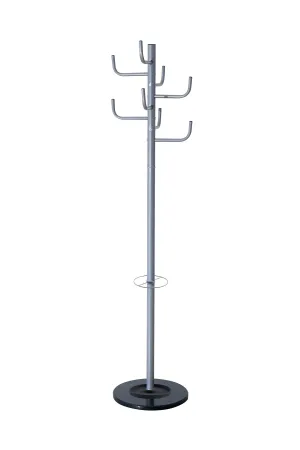 Paperflow Cactus Coat Rack/Stand with Eight Pegs, Aluminum, 68" x 15" (PT006.35)