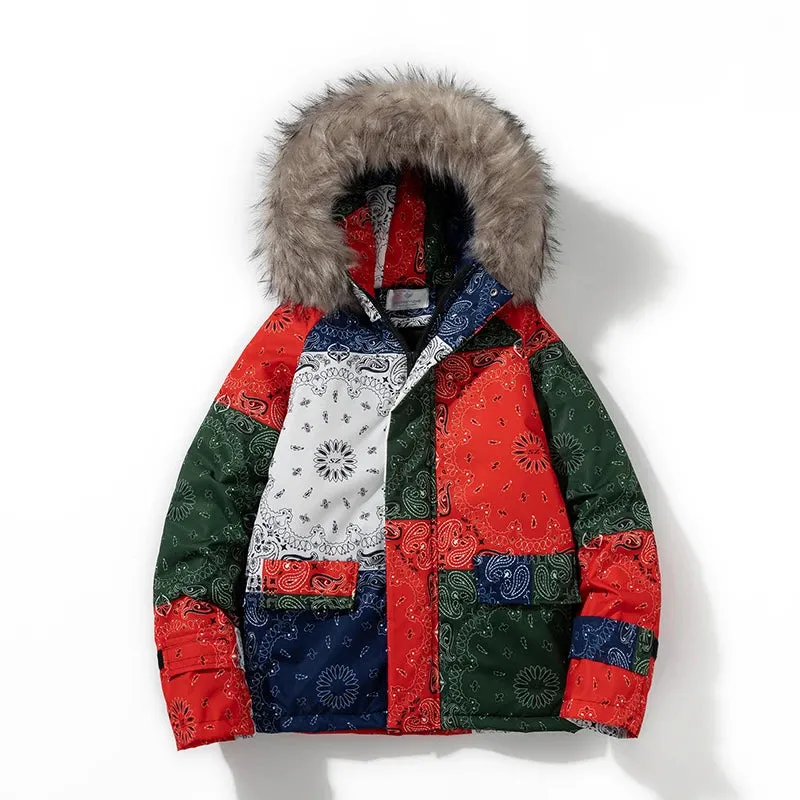 PATCHWORK FUR COAT