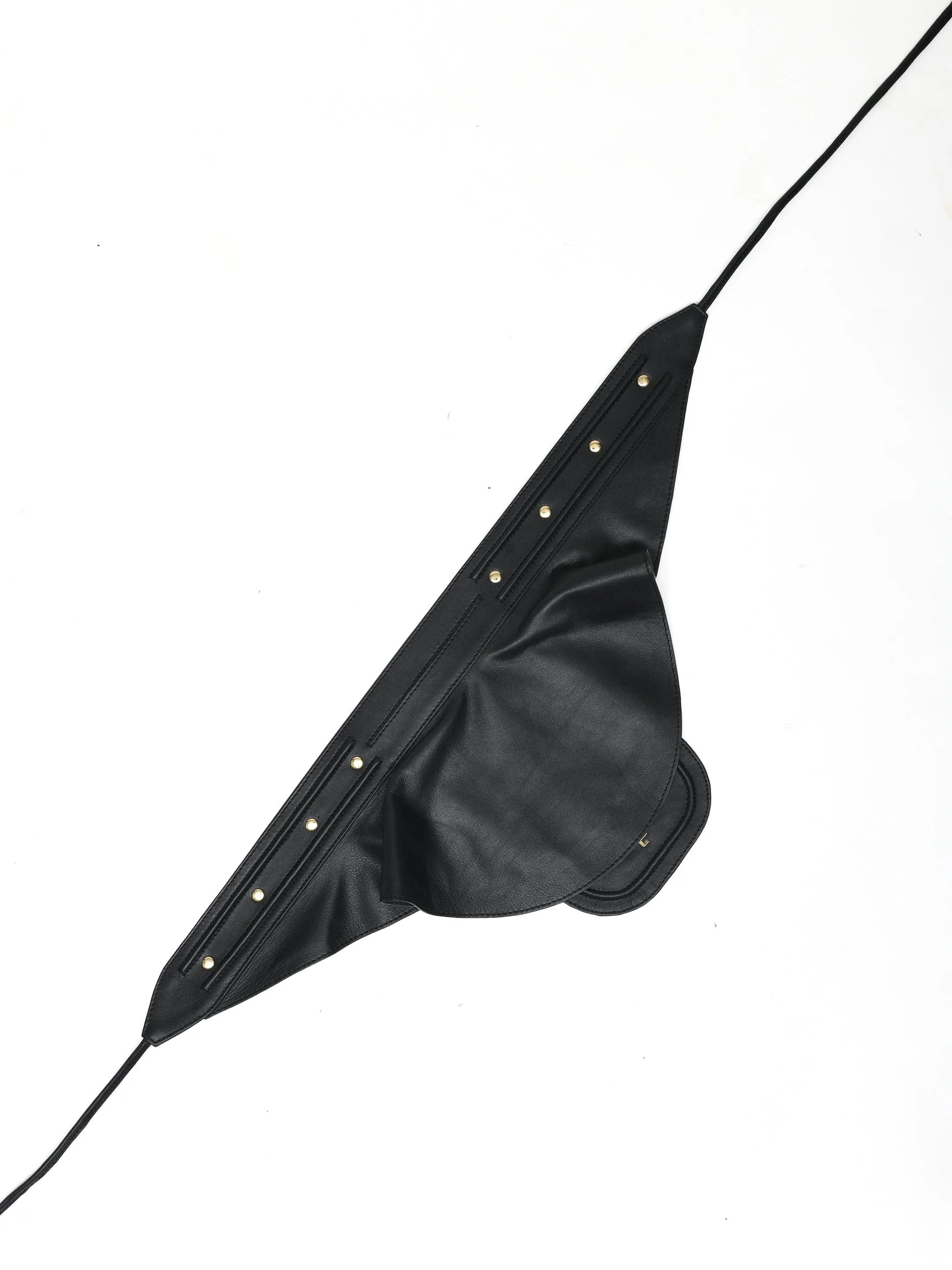 Peplum Pocket Belt In Black
