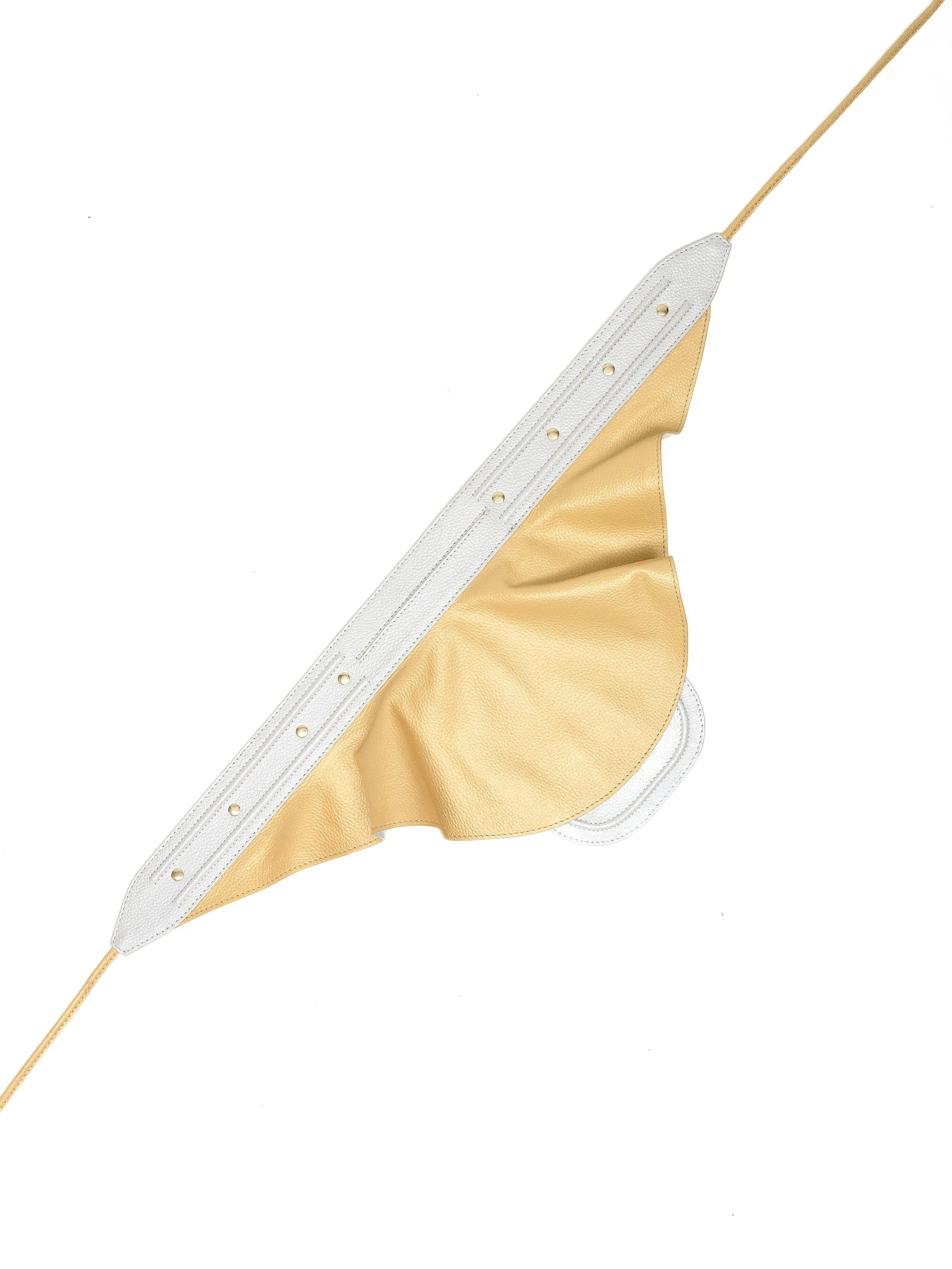 Peplum Pocket Belt In Gold And Silver
