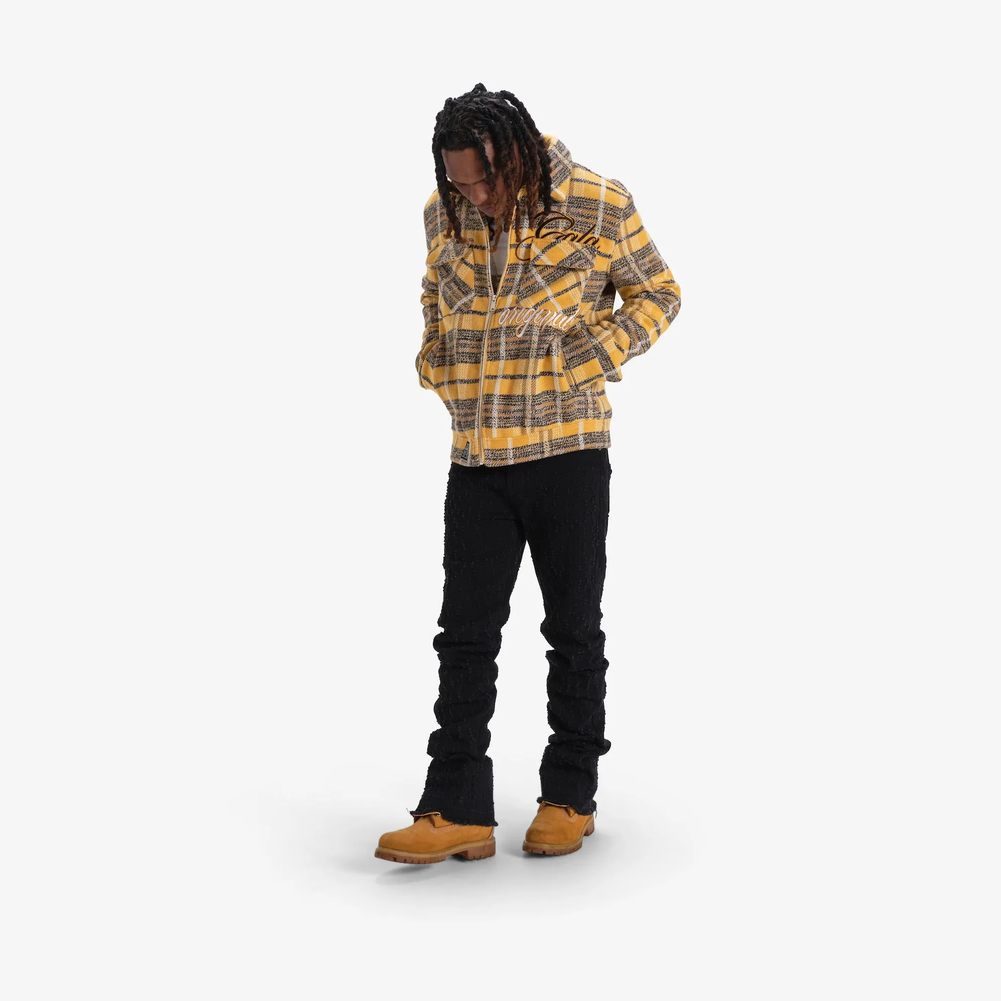 PILLBOX STACKED DENIM (JET BLACK)