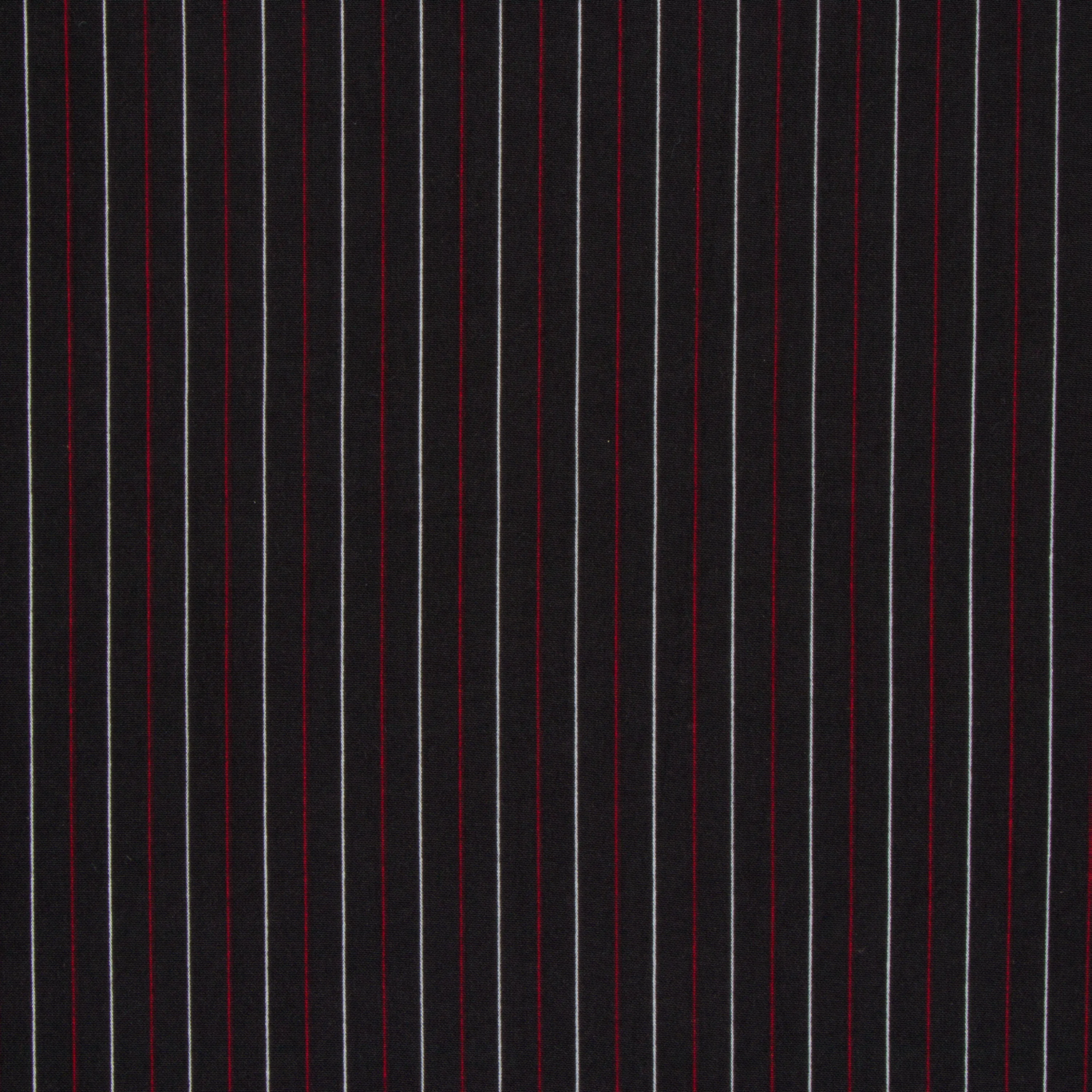 Pin Stripe Red / White Fabric