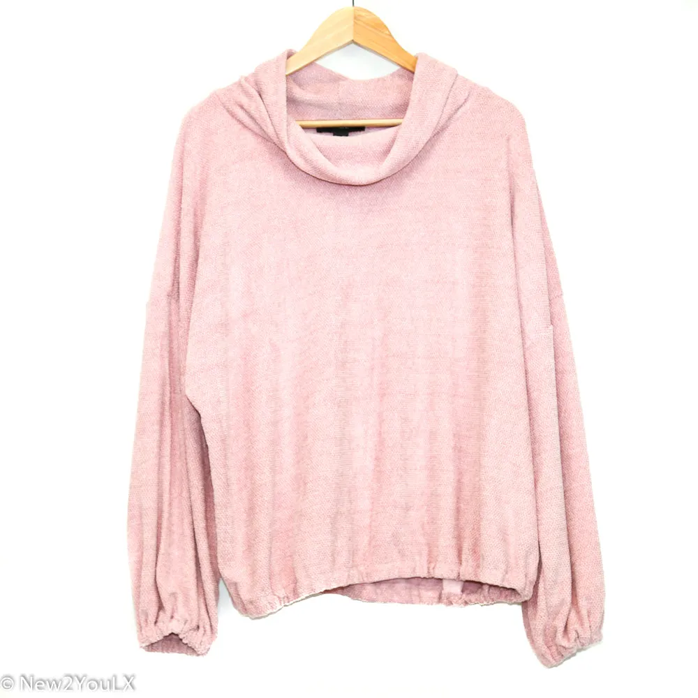 Pink Ballistic Mesh Slouchy Sweater (F21)