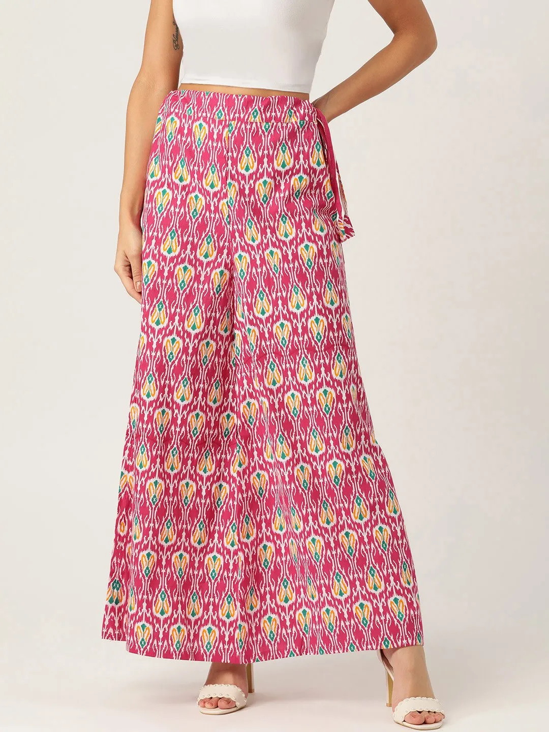 PINK PRINTED PALAZZO
