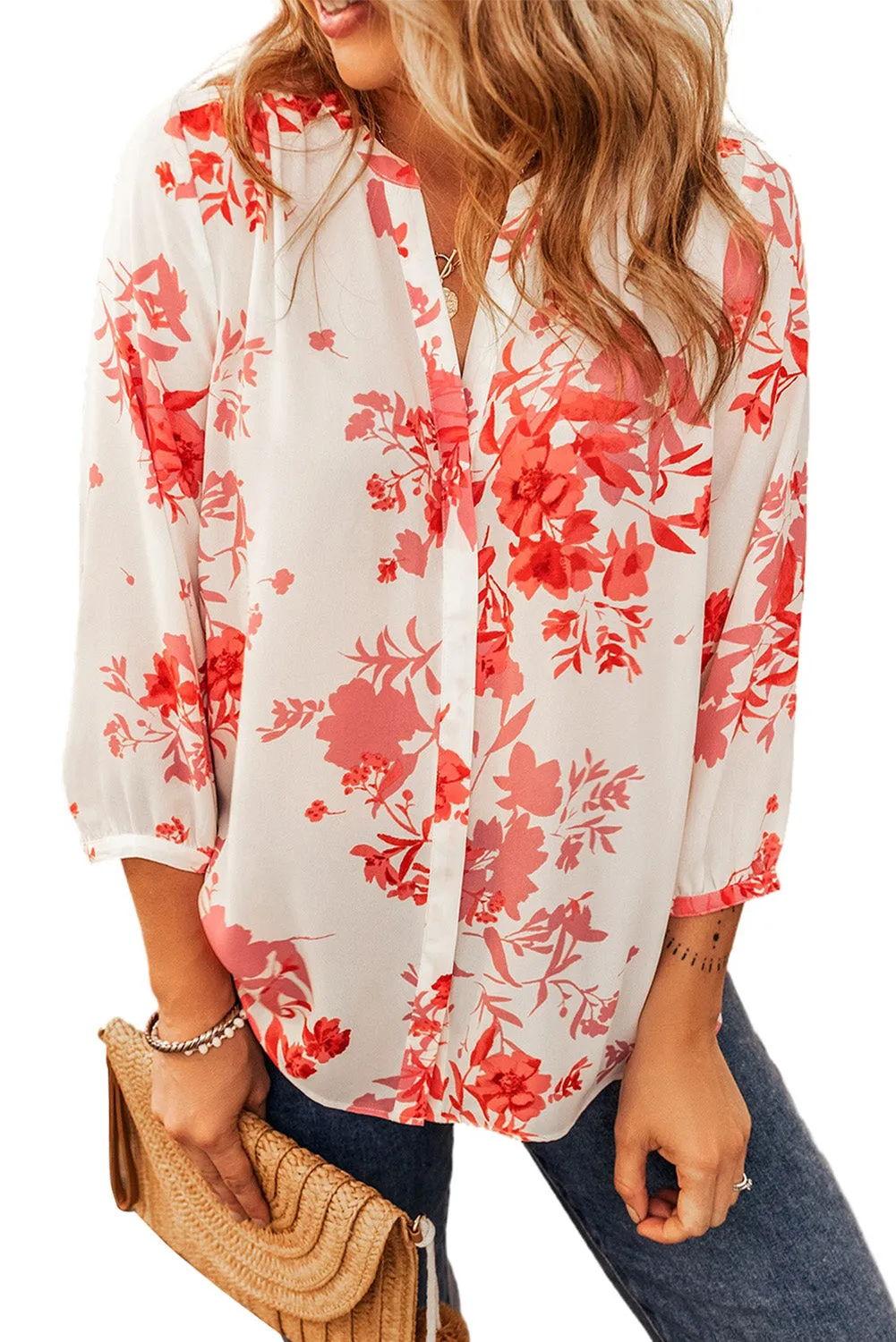 Pleated Back Shift Casual Shirt
