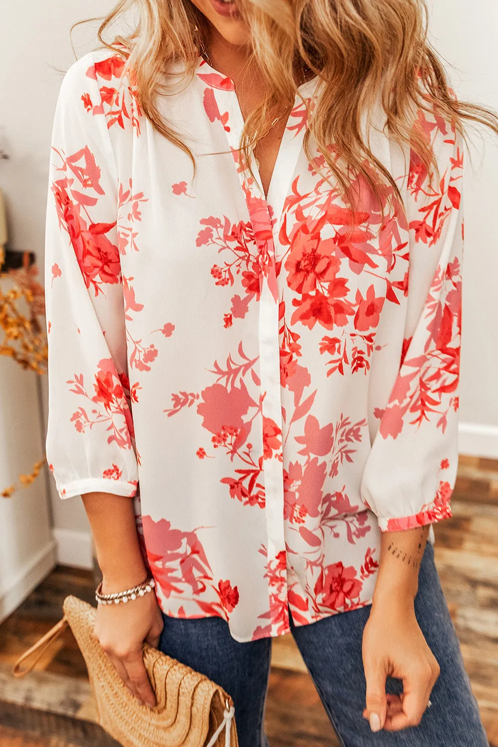 Pleated Back Shift Casual Shirt