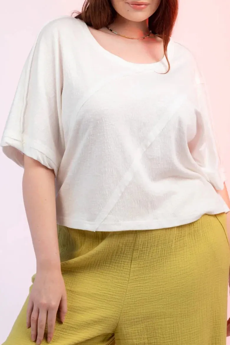 Plus Size Textured Knit Top