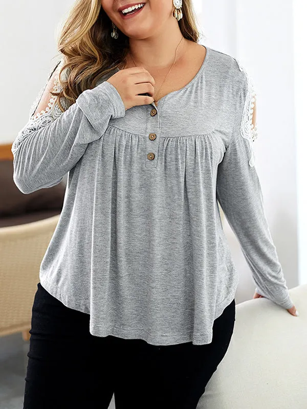 Plus Size Women's Commuter Long-sleeved T-shirt