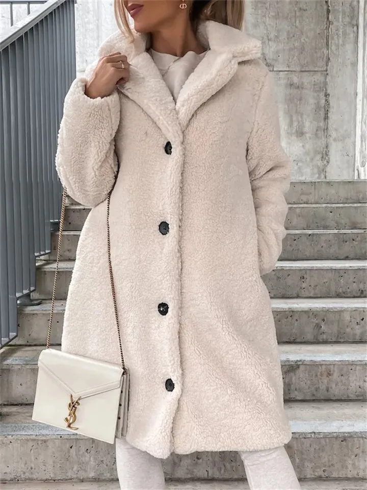 Plush Warm Thickening Winter Oversized Coats For Ladies