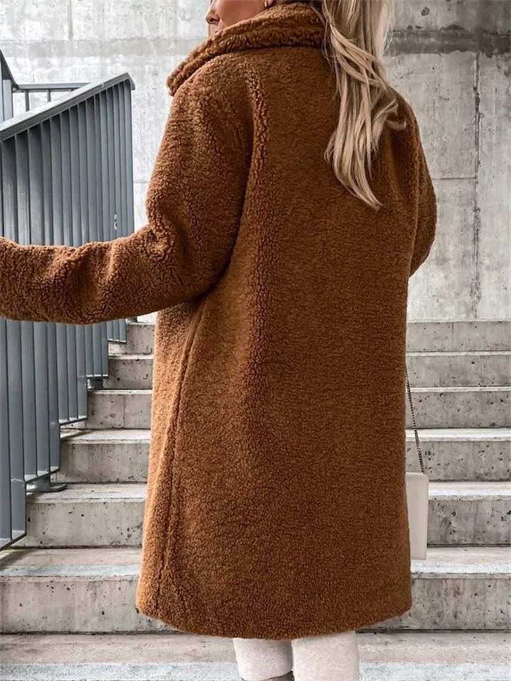 Plush Warm Thickening Winter Oversized Coats For Ladies