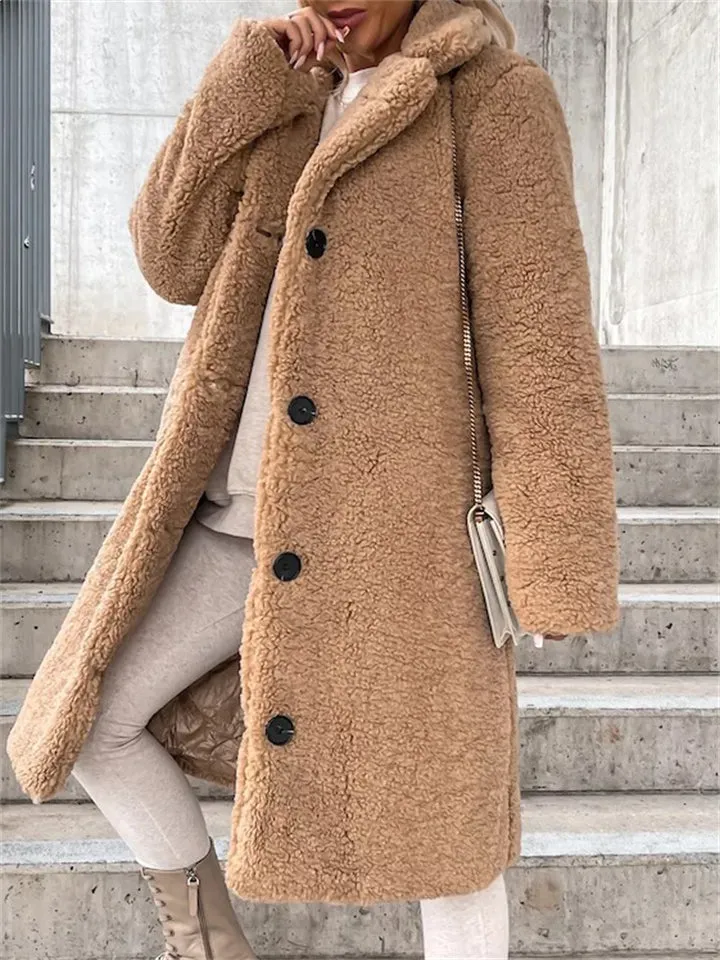Plush Warm Thickening Winter Oversized Coats For Ladies