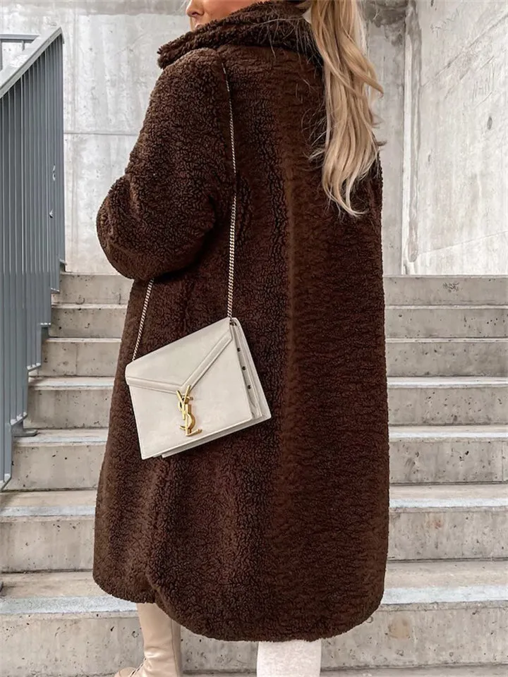Plush Warm Thickening Winter Oversized Coats For Ladies