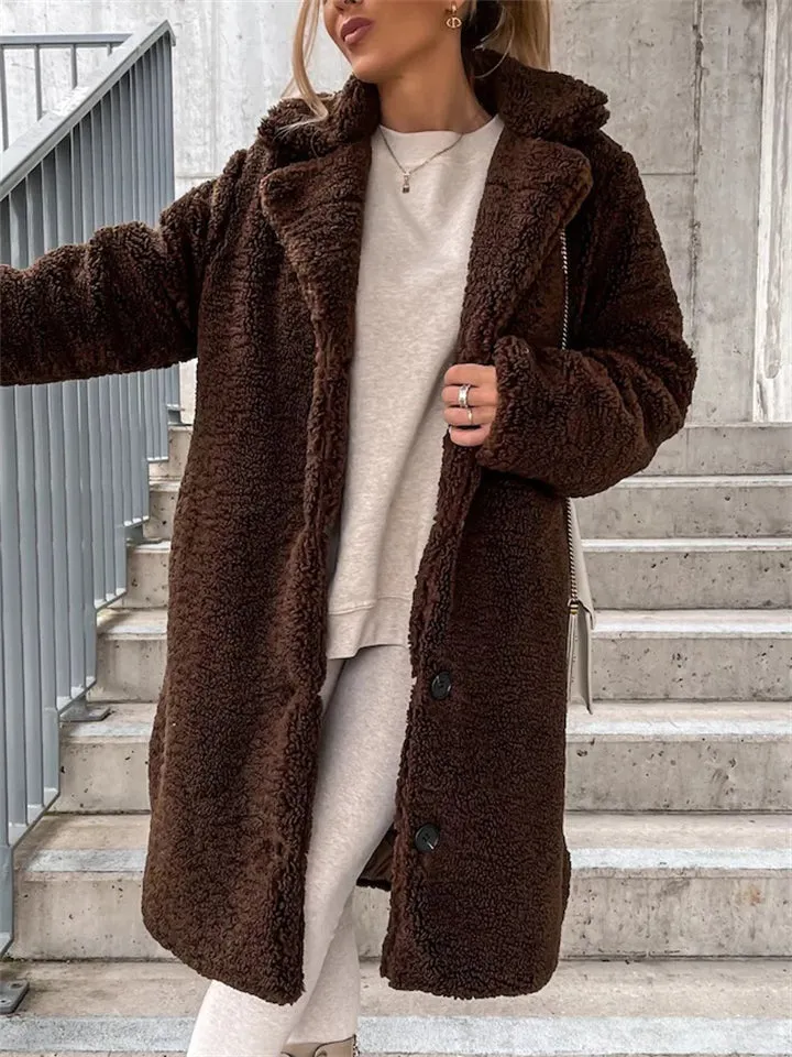 Plush Warm Thickening Winter Oversized Coats For Ladies