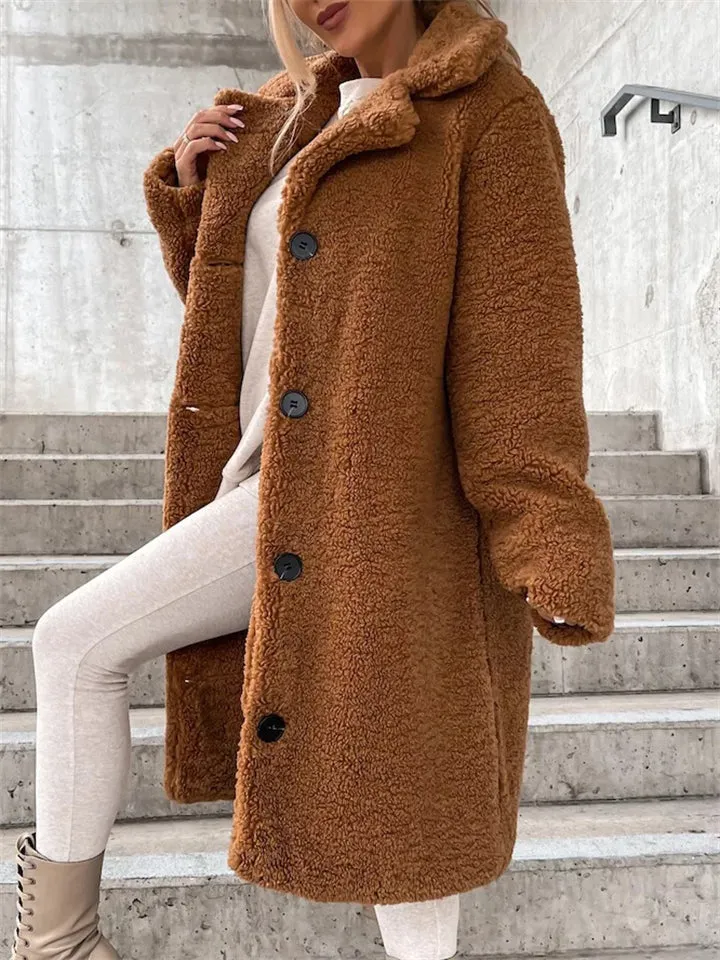 Plush Warm Thickening Winter Oversized Coats For Ladies