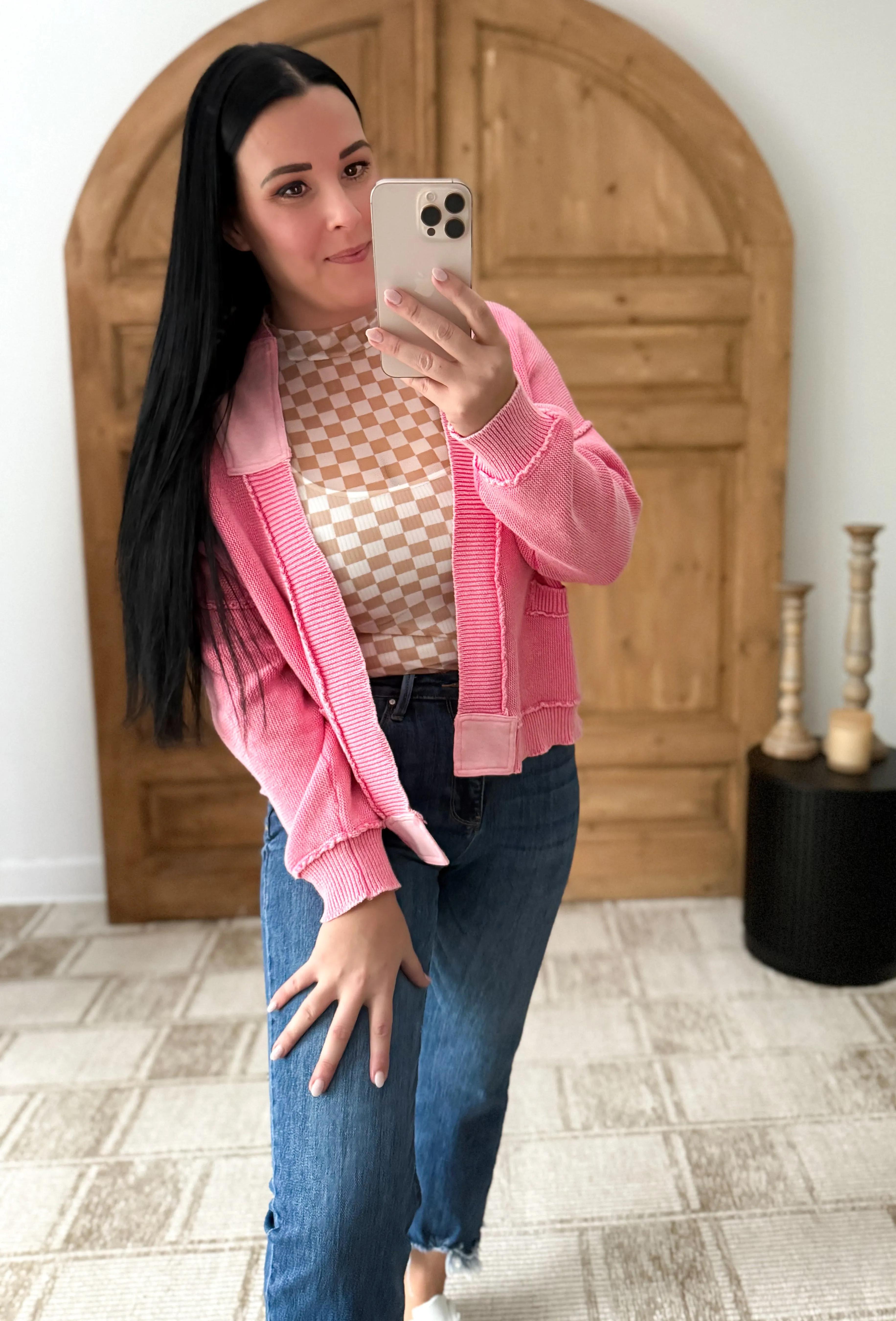POL: VITNAGE WASHED RELAXED CARDIGAN