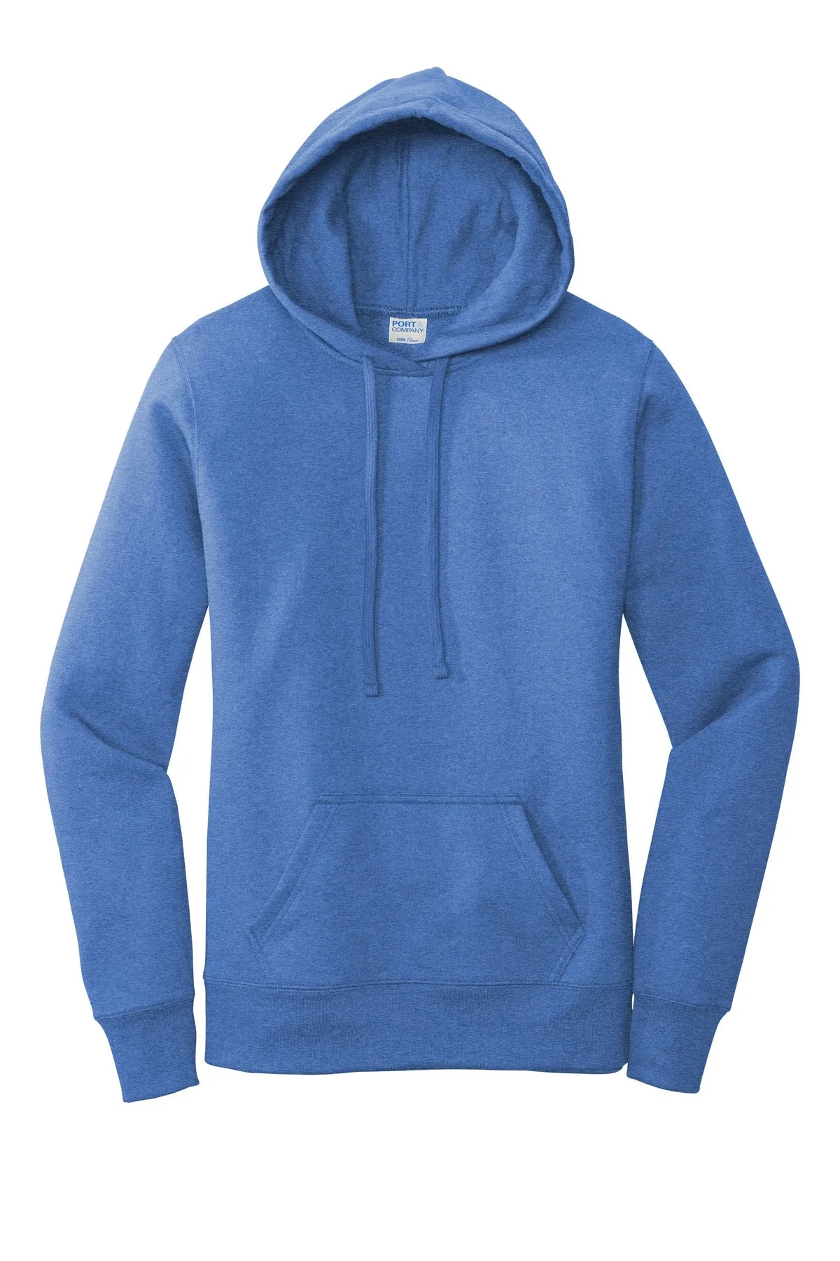 Port & Company  Women's Core Fleece Pullover Hooded Sweatshirt LPC78H Heather Royal