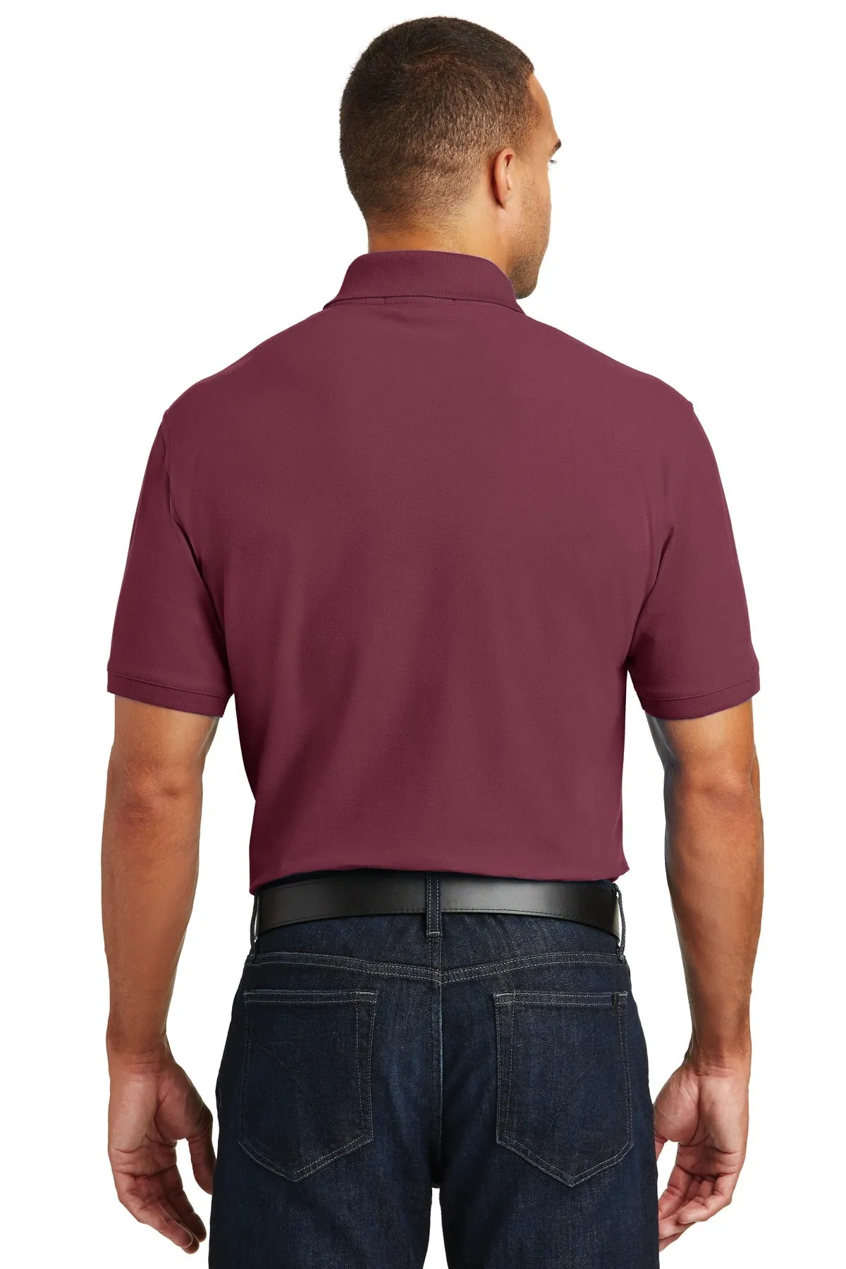 Port Authority Core Classic Pique Polo. K100 Burgundy