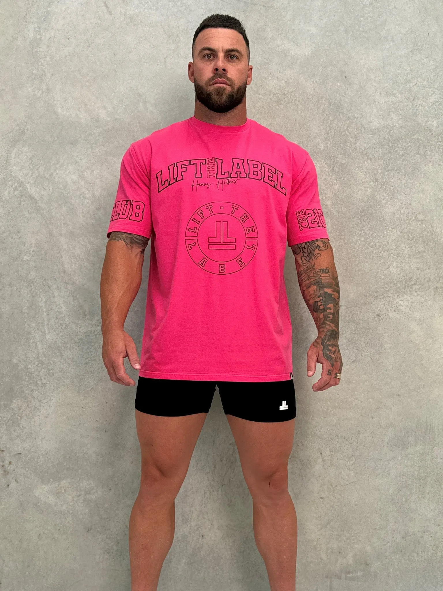 Prints Tee - Hot Pink / Black