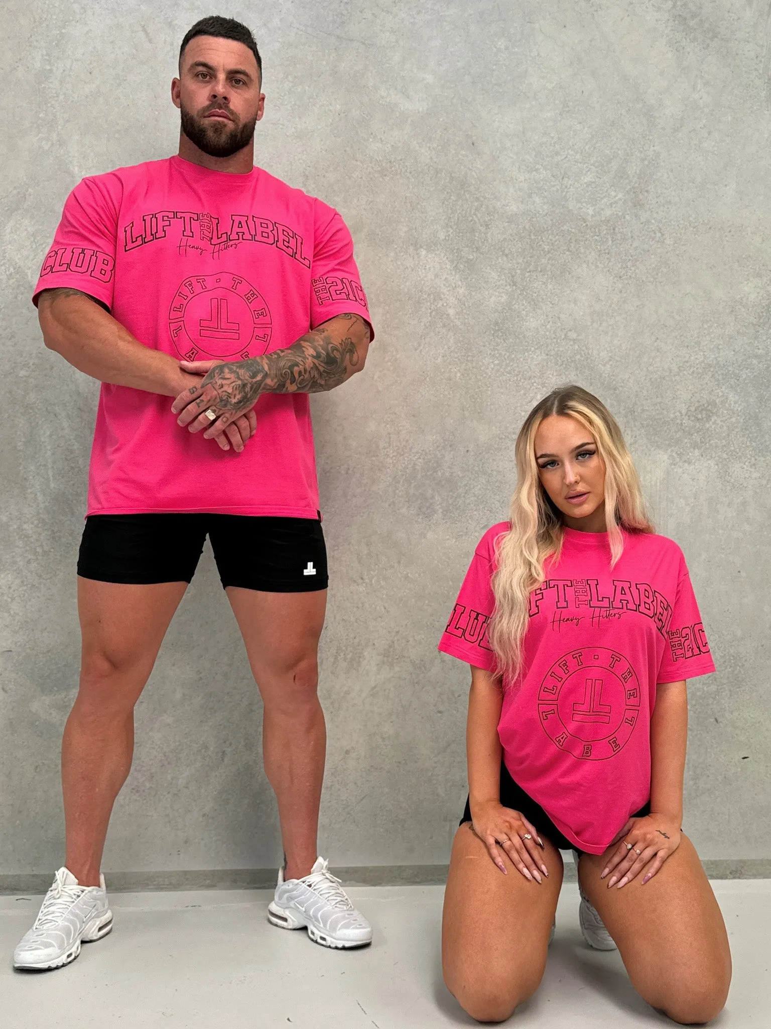 Prints Tee - Hot Pink / Black