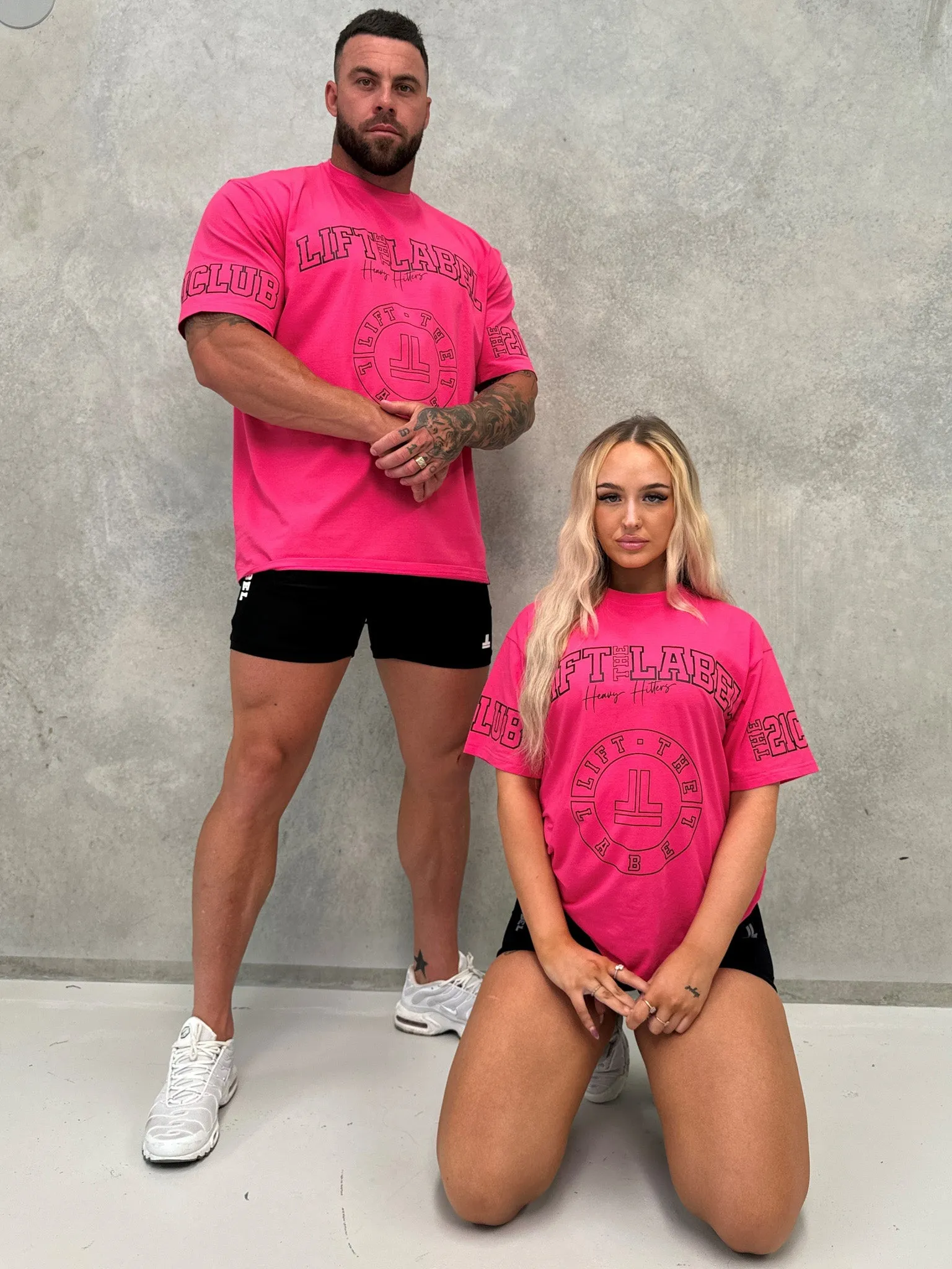 Prints Tee - Hot Pink / Black
