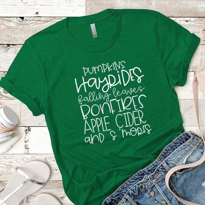Pumpkins Hayrides Premium Tees