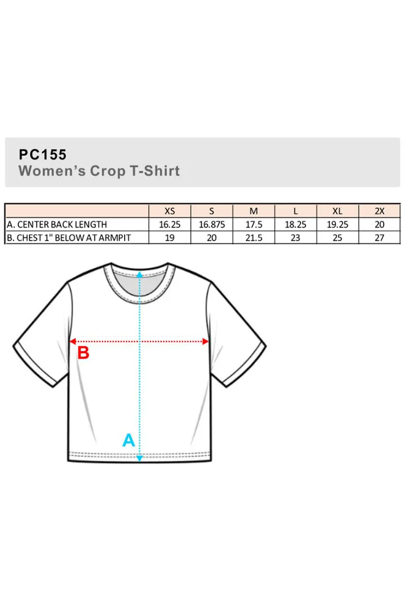 Punchy Cowboy Women's Soft-Tek Blend Crop T-Shirt
