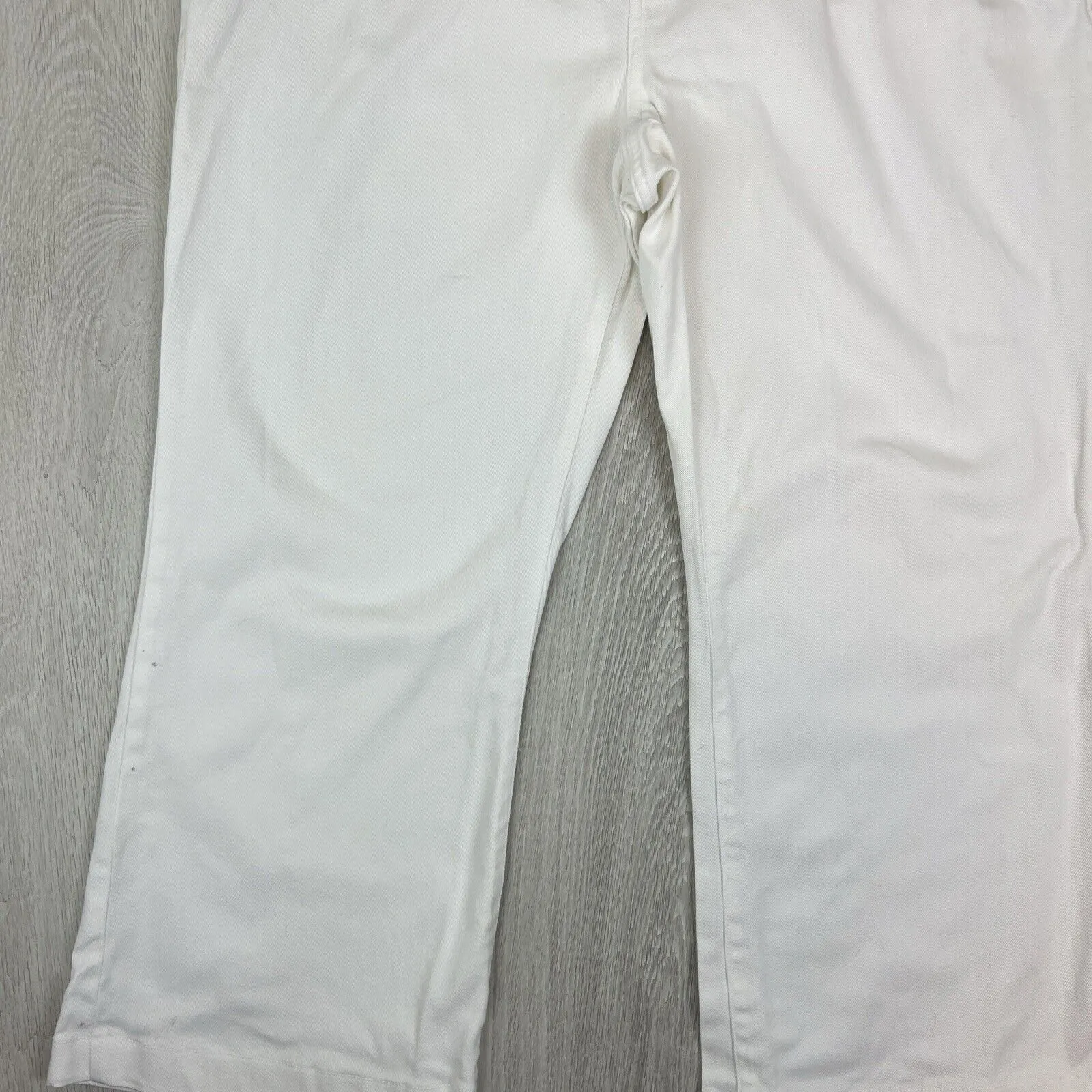 Ralph Lauren Jeans Co. Womens White Relaxed Wide Leg Jeans Size 18W