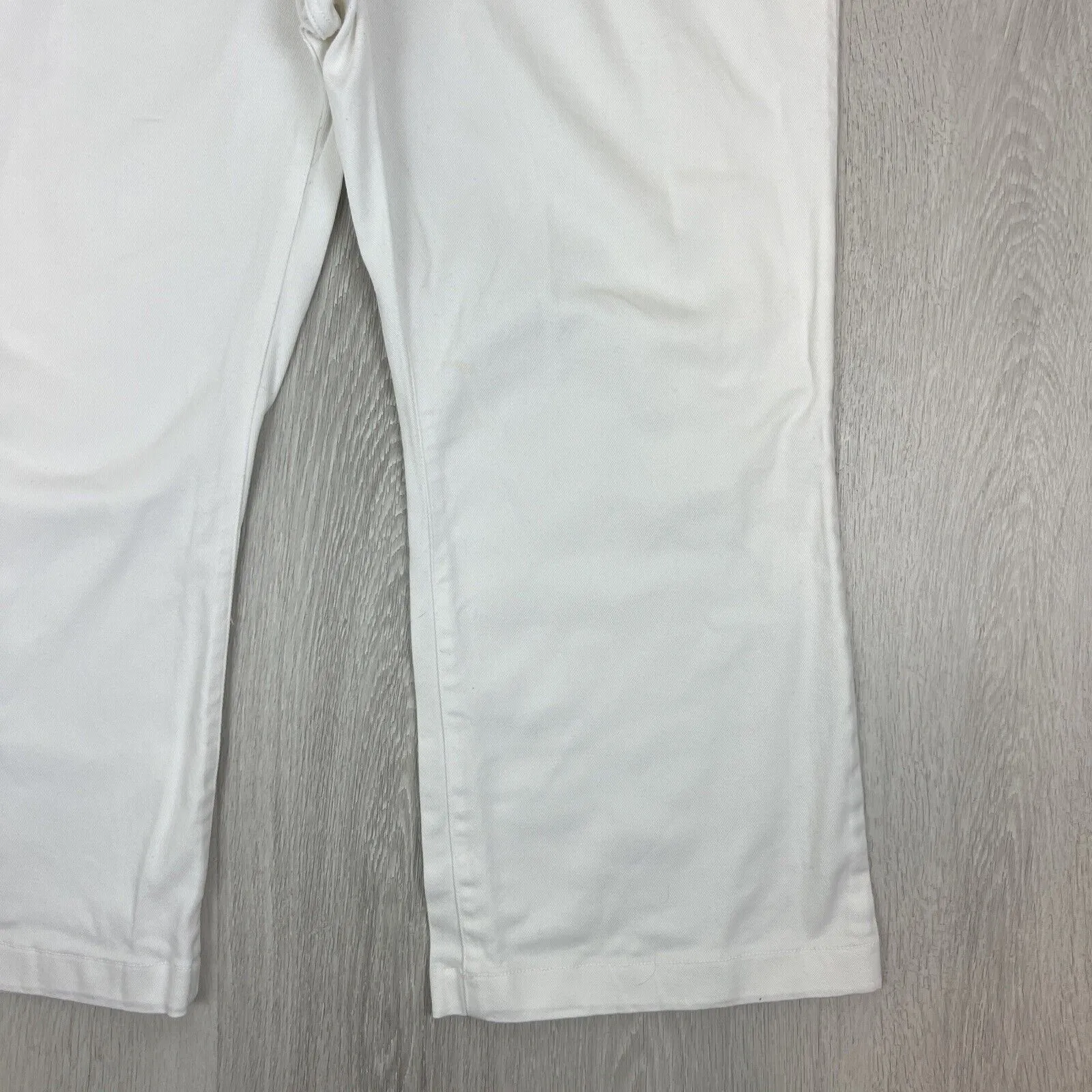 Ralph Lauren Jeans Co. Womens White Relaxed Wide Leg Jeans Size 18W