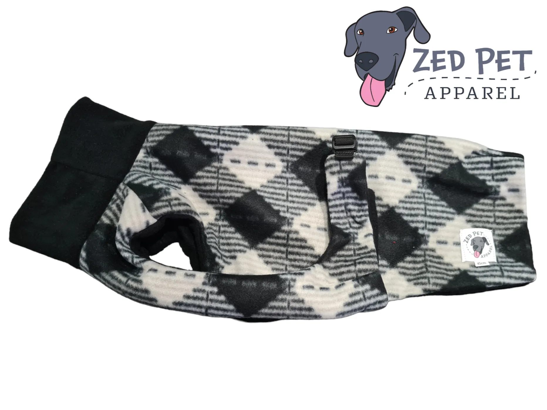 Ready Made Chest Plate Style Dog Coat - Small (40 & 45cm)