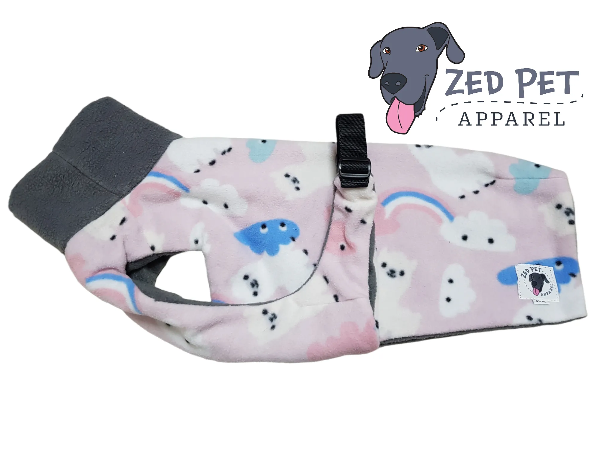 Ready Made Chest Plate Style Dog Coat - Small (40 & 45cm)