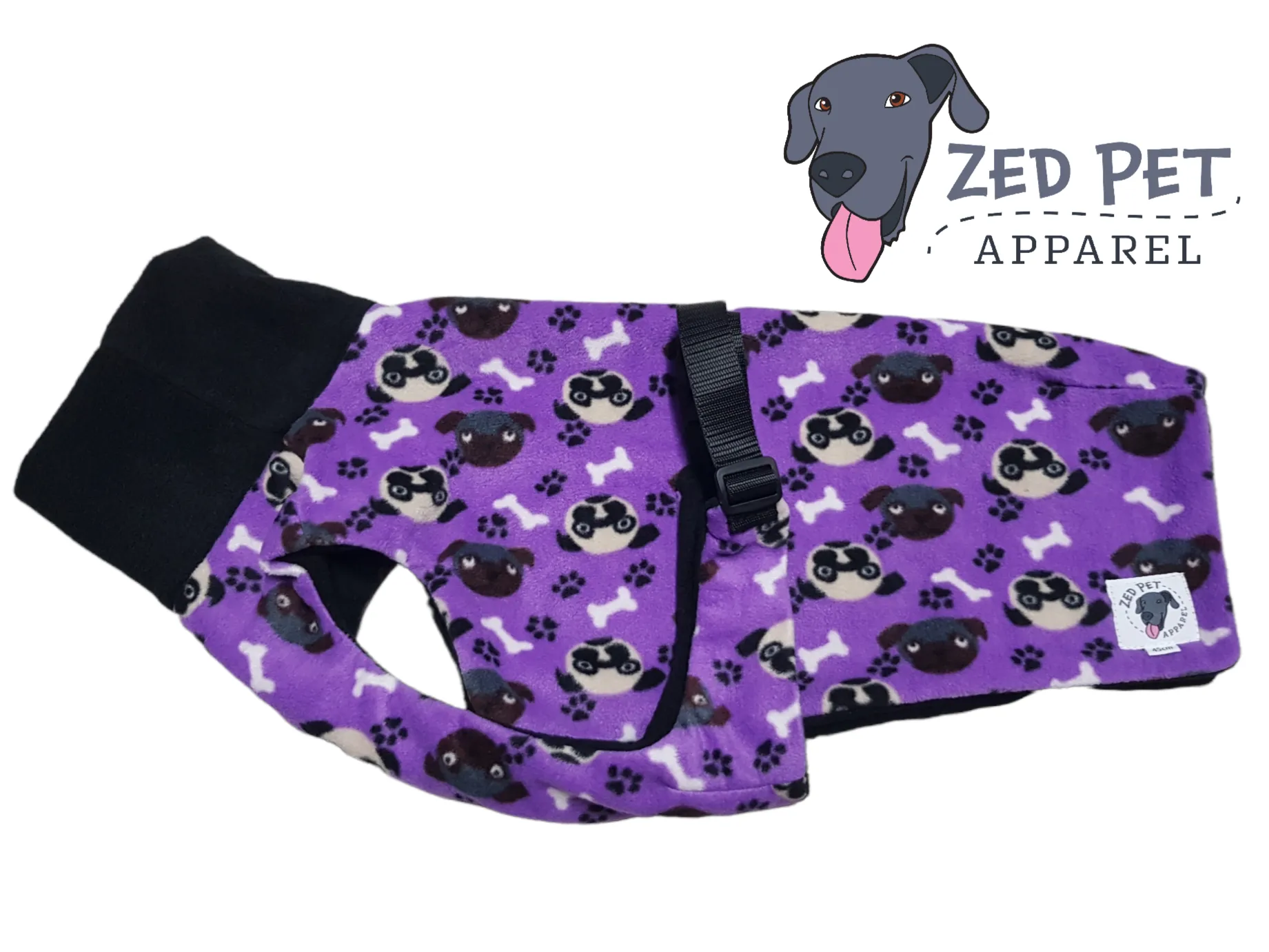 Ready Made Chest Plate Style Dog Coat - Small (40 & 45cm)