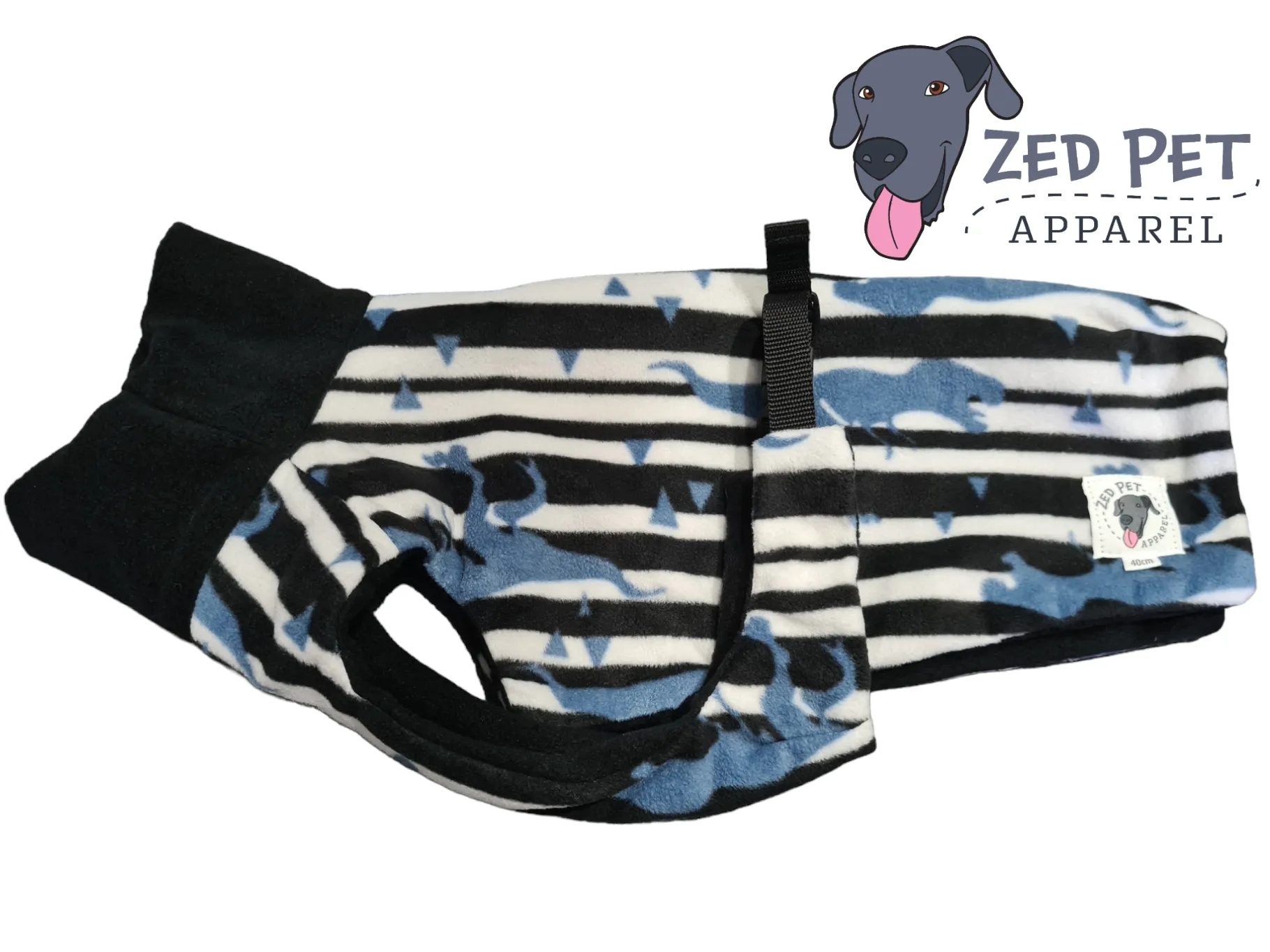 Ready Made Chest Plate Style Dog Coat - Small (40 & 45cm)